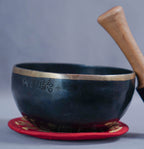SB-0200315cm Black Full Moon Jambati Singing Bowl C Note