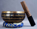SB-0003915cm Black Om Mani Padme Hum Etched Mantra Singing Bowl