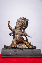 Vajrapani Handcrafted Copper Metal Sculpture (26x26 cm)