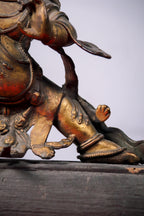 Vajrapani Handcrafted Copper Metal Sculpture (26x26 cm)