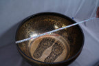 SB-0098944cm Feet Etched Grounding Singing Bowl C Note