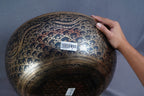 SB-0098944cm Feet Etched Grounding Singing Bowl C Note