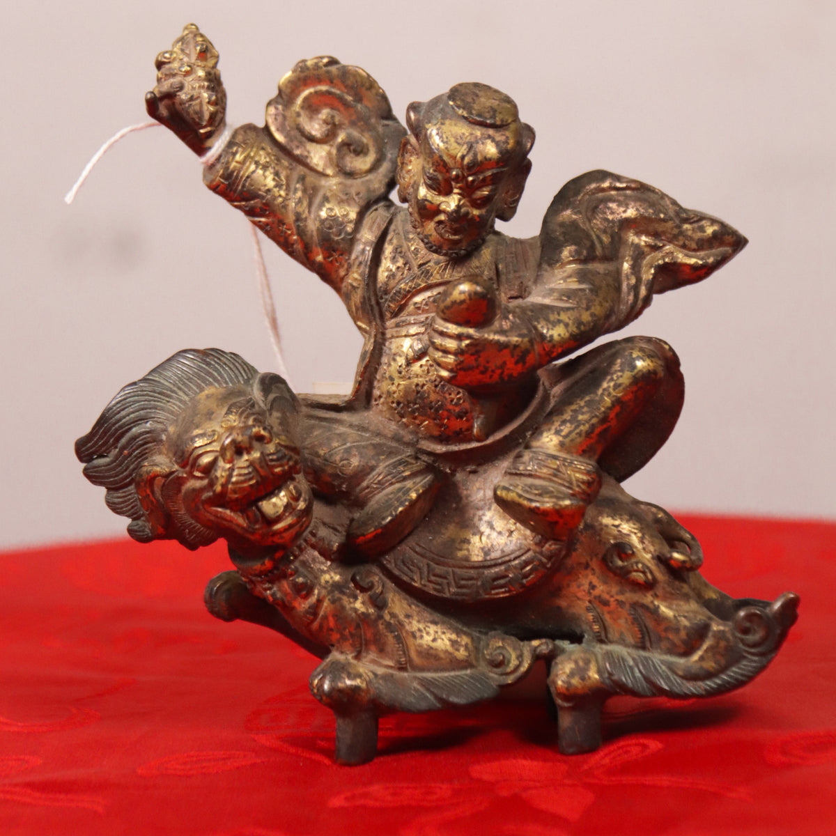 Copper Dorje Lakpa Statue for Powerful Spiritual Protection