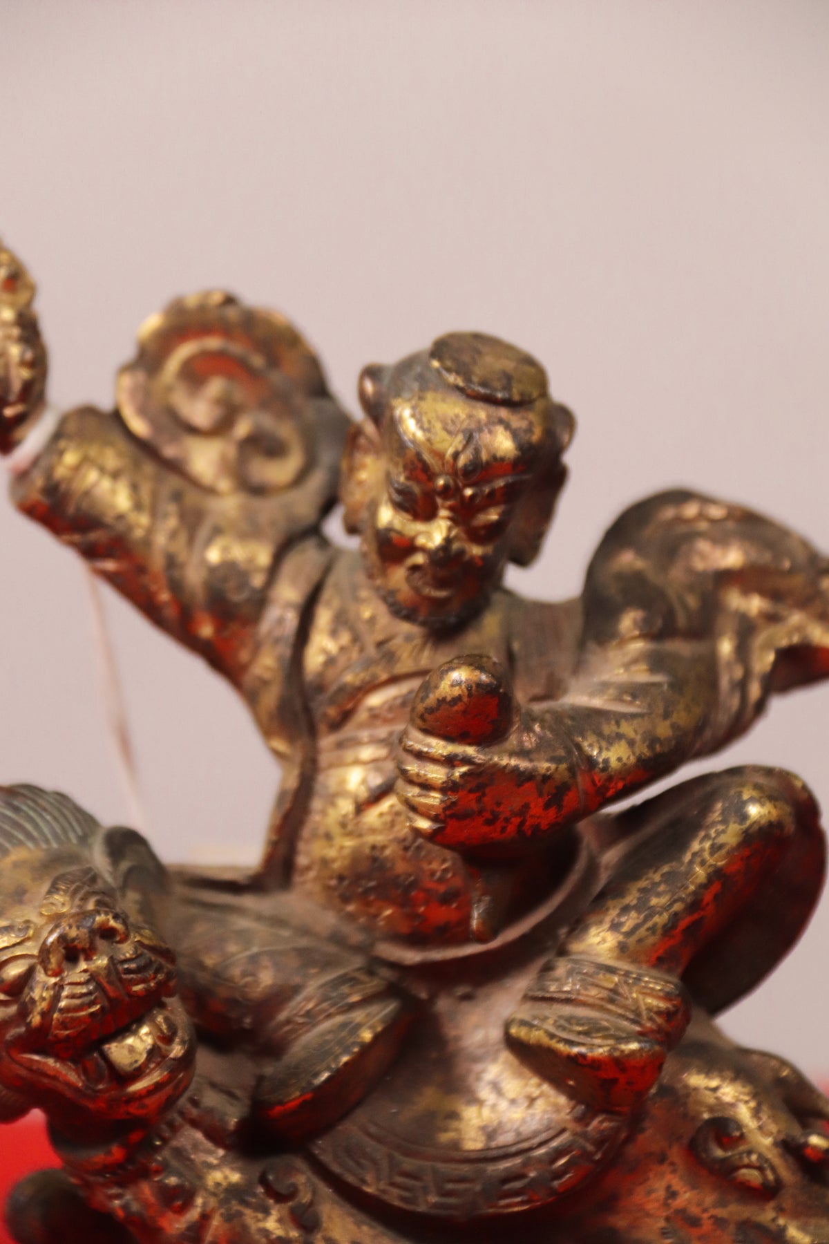 Copper Dorje Lakpa Statue for Powerful Spiritual Protection
