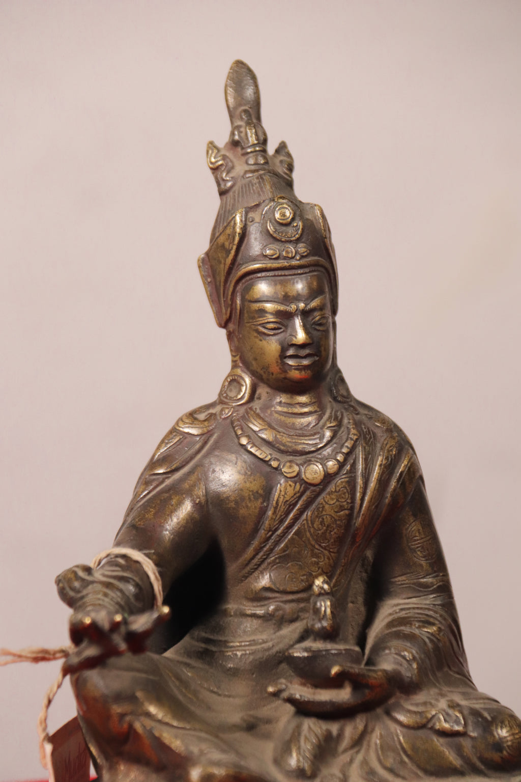 Handcrafted Copper Guru Rinpoche Statue (19 cm)
