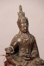 Handcrafted Copper Guru Rinpoche Statue (19 cm)