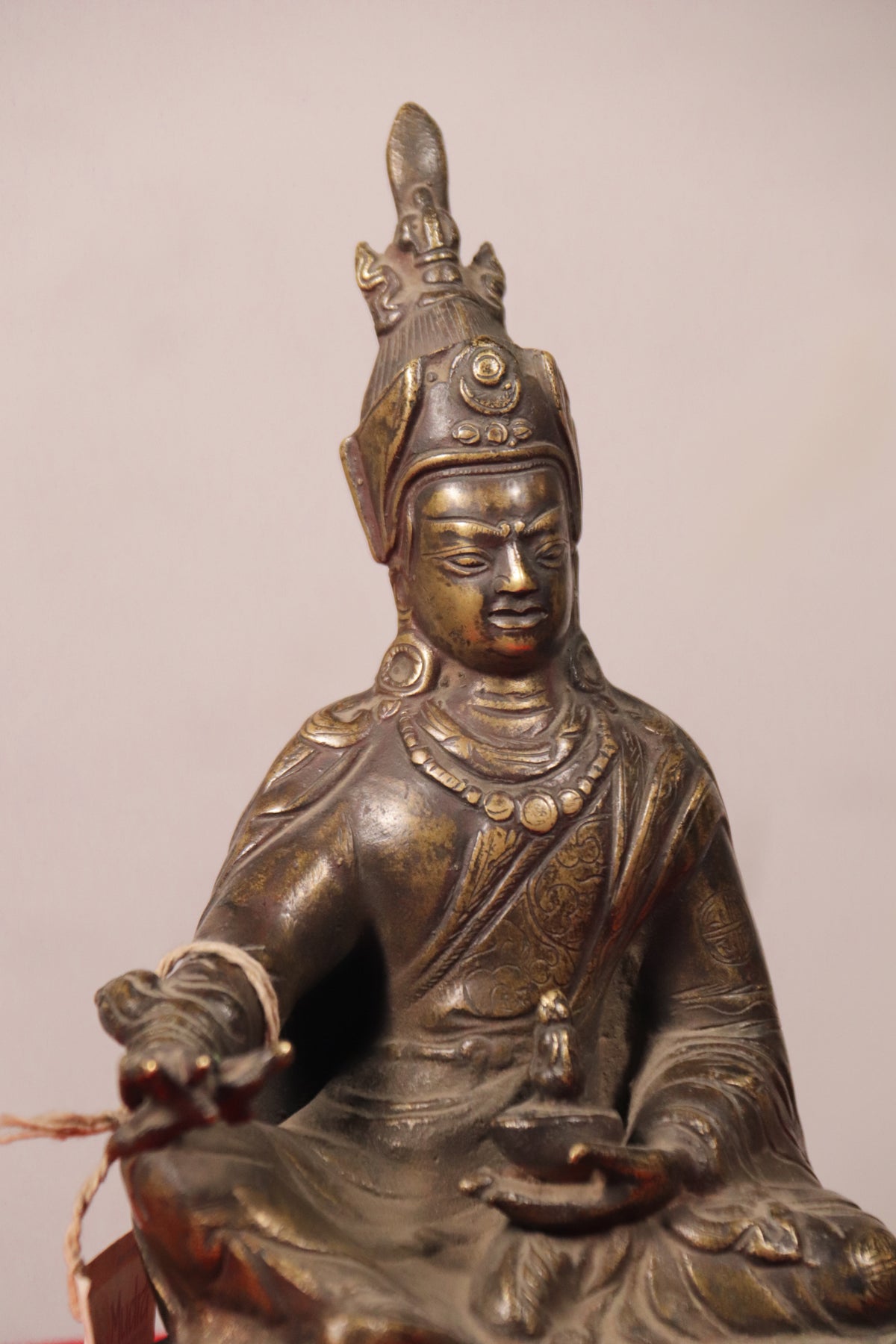 Handcrafted Copper Guru Rinpoche Statue (19 cm)