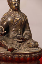 Handcrafted Copper Guru Rinpoche Statue (19 cm)