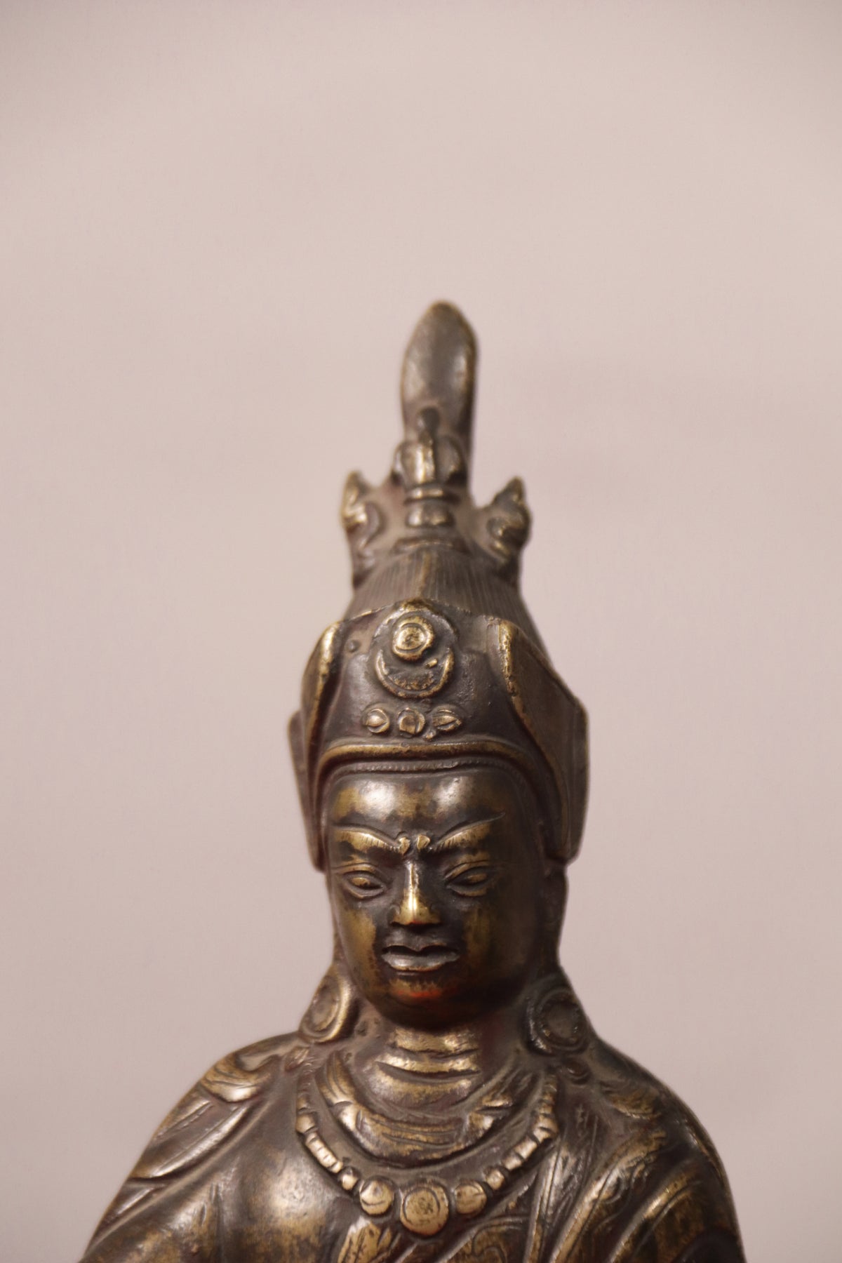 Handcrafted Copper Guru Rinpoche Statue (19 cm)
