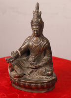 Handcrafted Copper Guru Rinpoche Statue (19 cm)