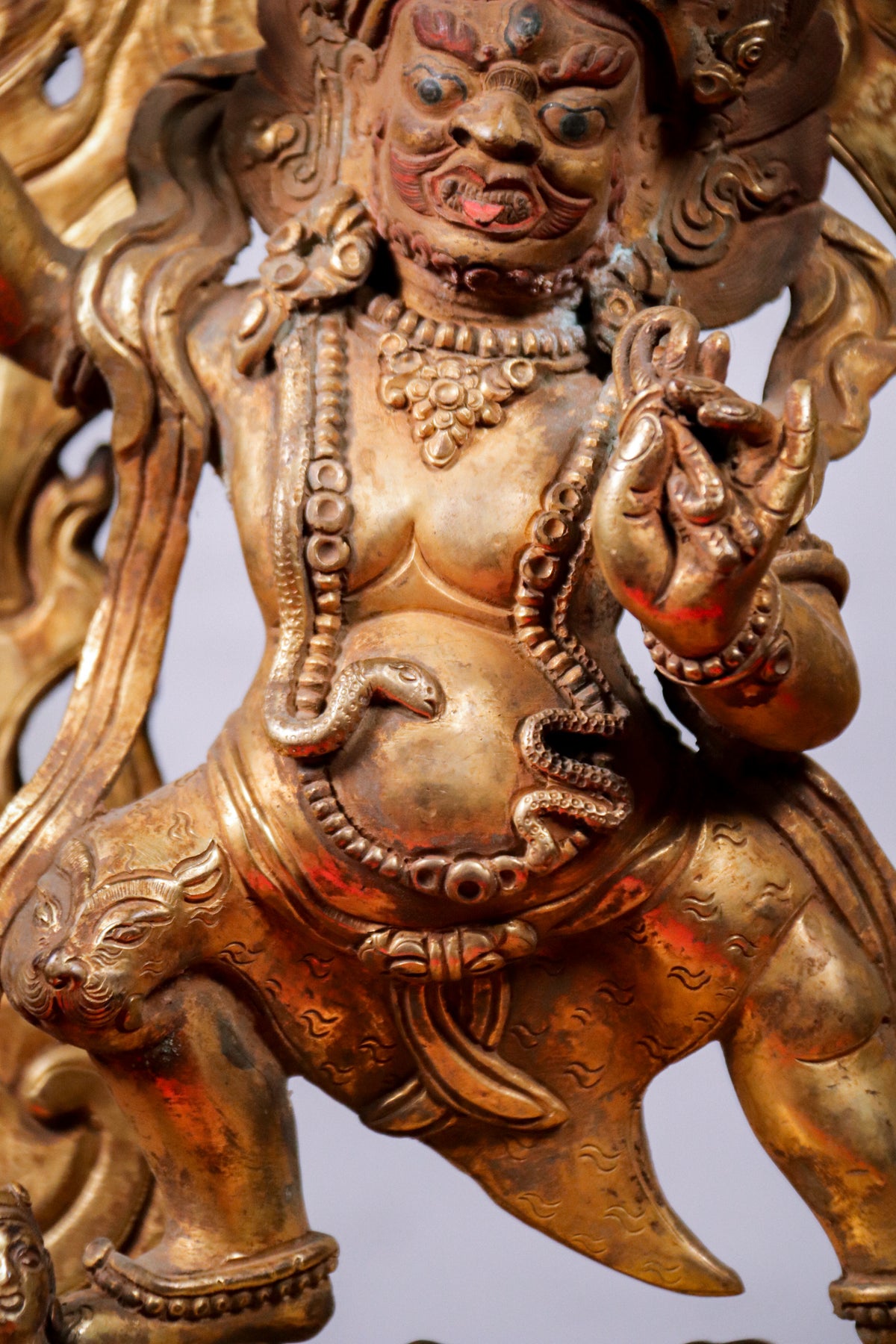 Handcrafted Copper Vajrapani Statue (32 cm)