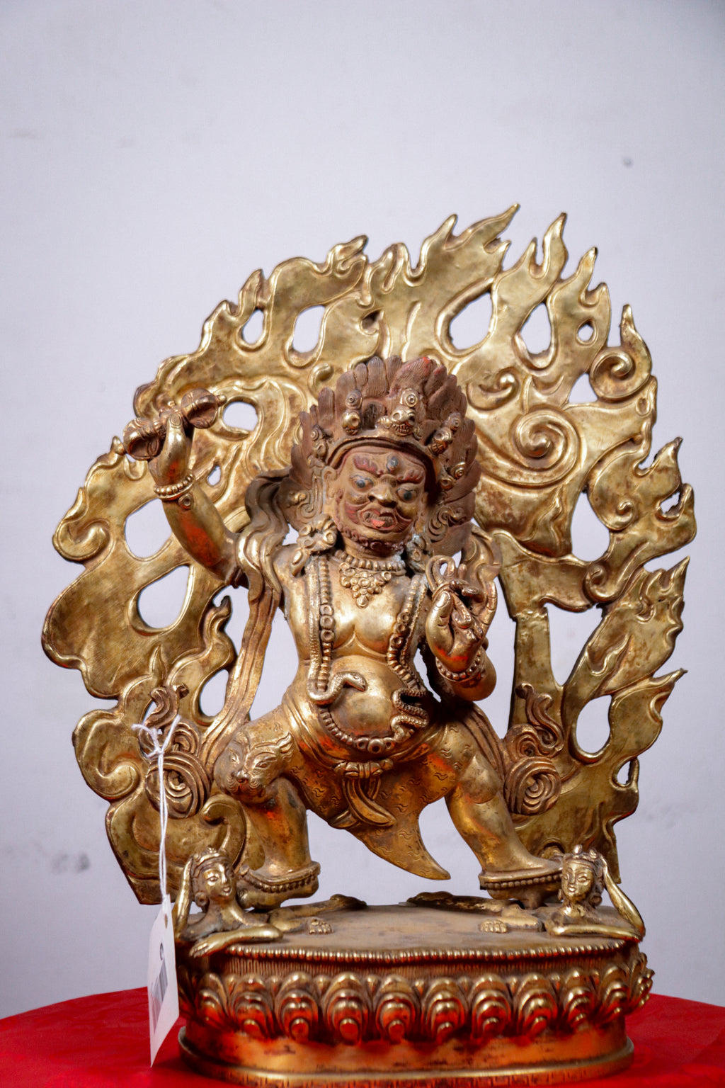 Handcrafted Copper Vajrapani Statue (32 cm)