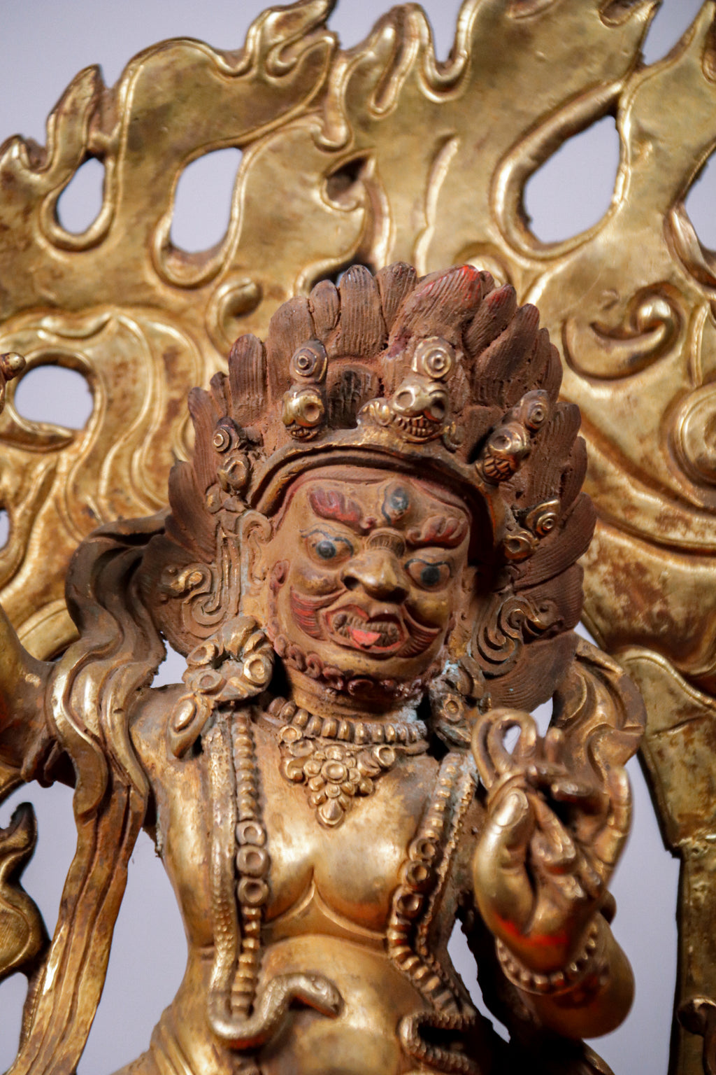 Handcrafted Copper Vajrapani Statue (32 cm)