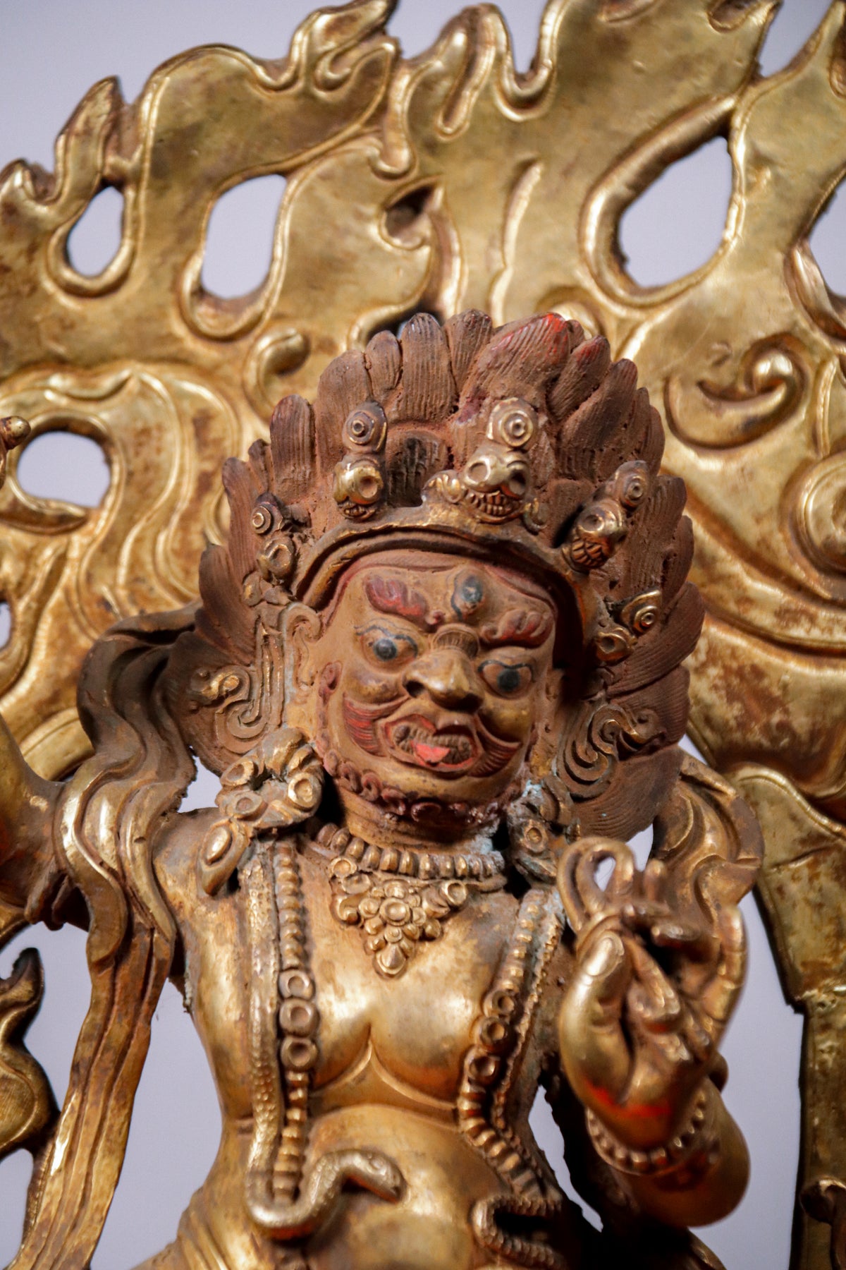 Handcrafted Copper Vajrapani Statue (32 cm)