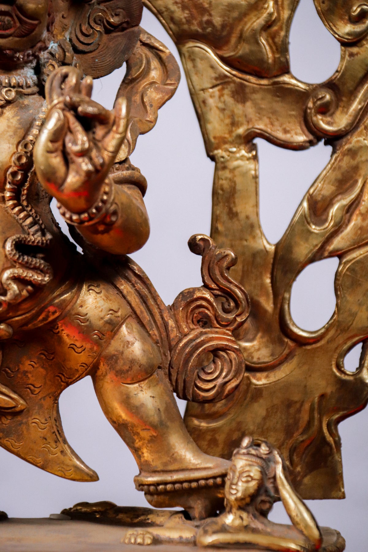 Handcrafted Copper Vajrapani Statue (32 cm)