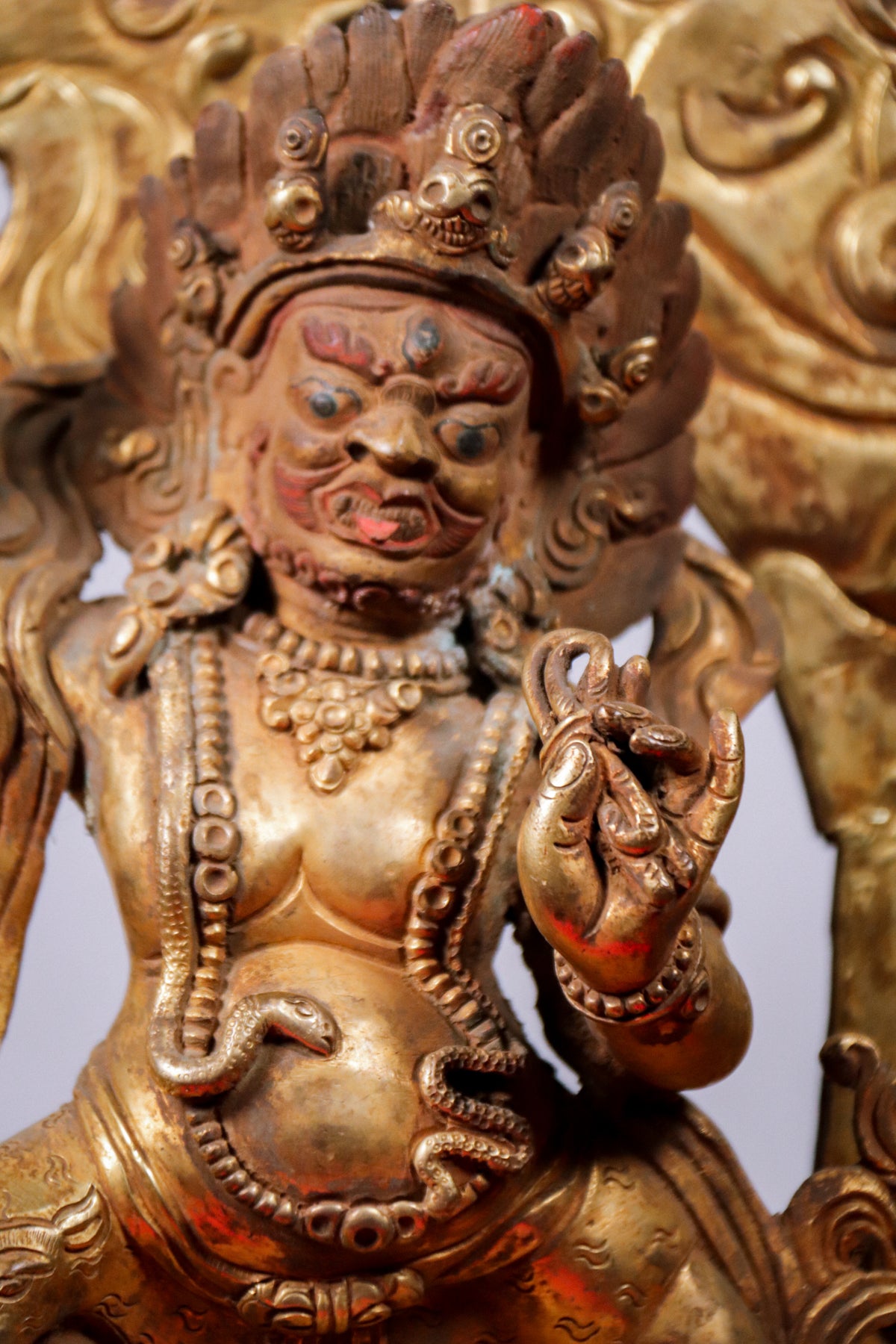 Handcrafted Copper Vajrapani Statue (32 cm)