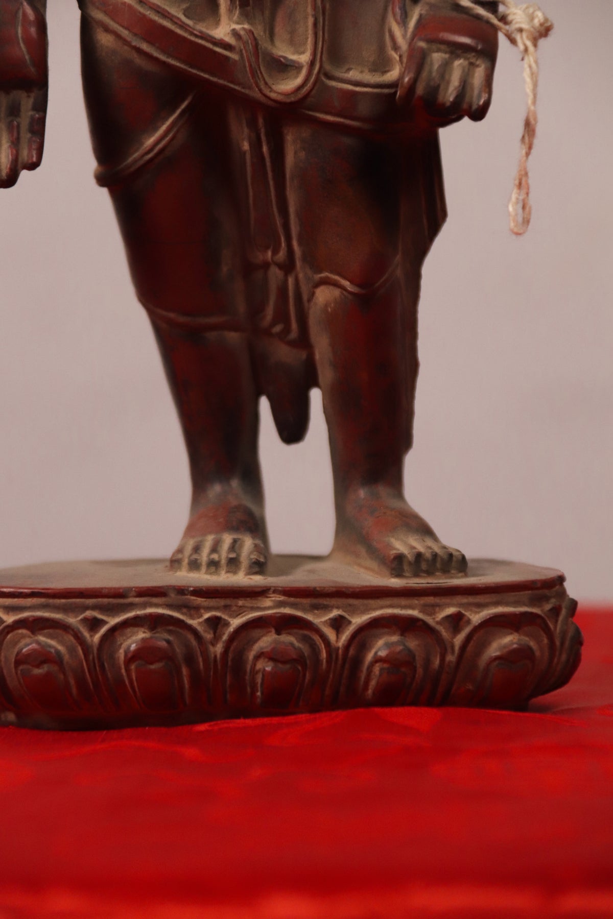 Handcrafted Red Jasper Lokeshwor Statue (25 cm)