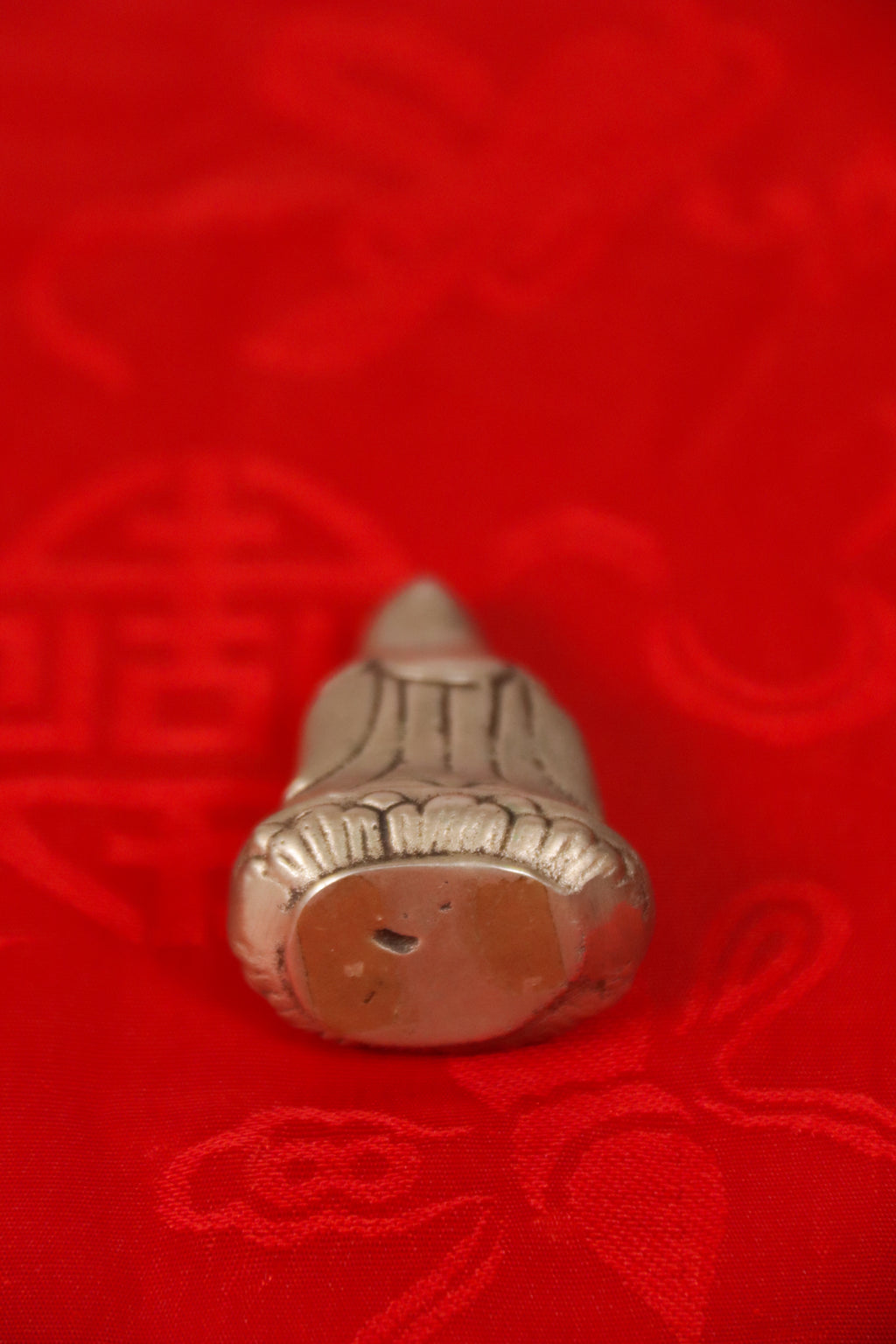 Handcrafted Miniature Metal Guru Statue (4.5 cm)
