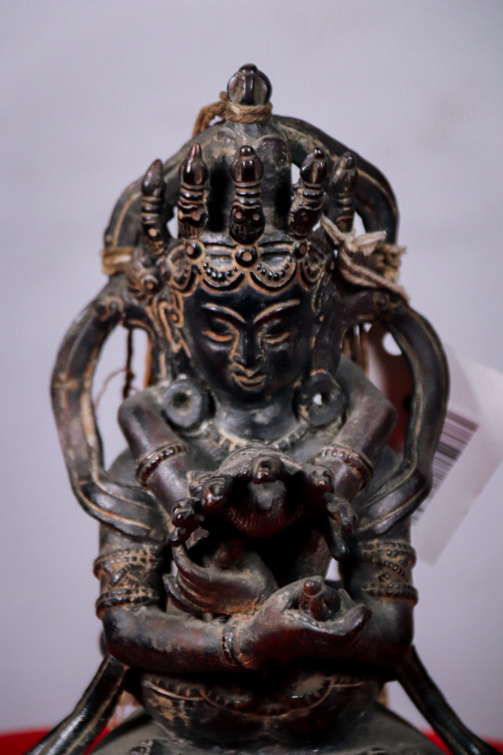 Handcrafted Copper Vajradhara with Consort Statue (23 cm)