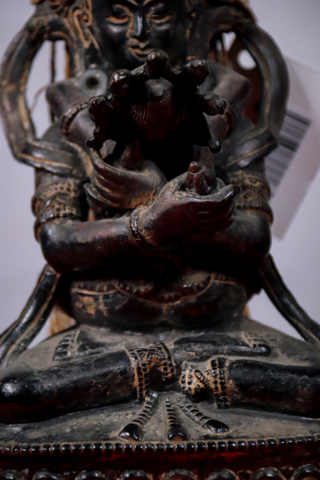 Handcrafted Copper Vajradhara with Consort Statue (23 cm)