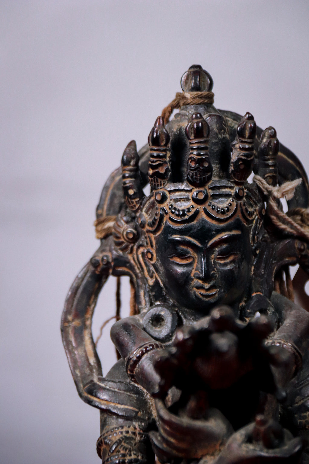 Handcrafted Copper Vajradhara with Consort Statue (23 cm)