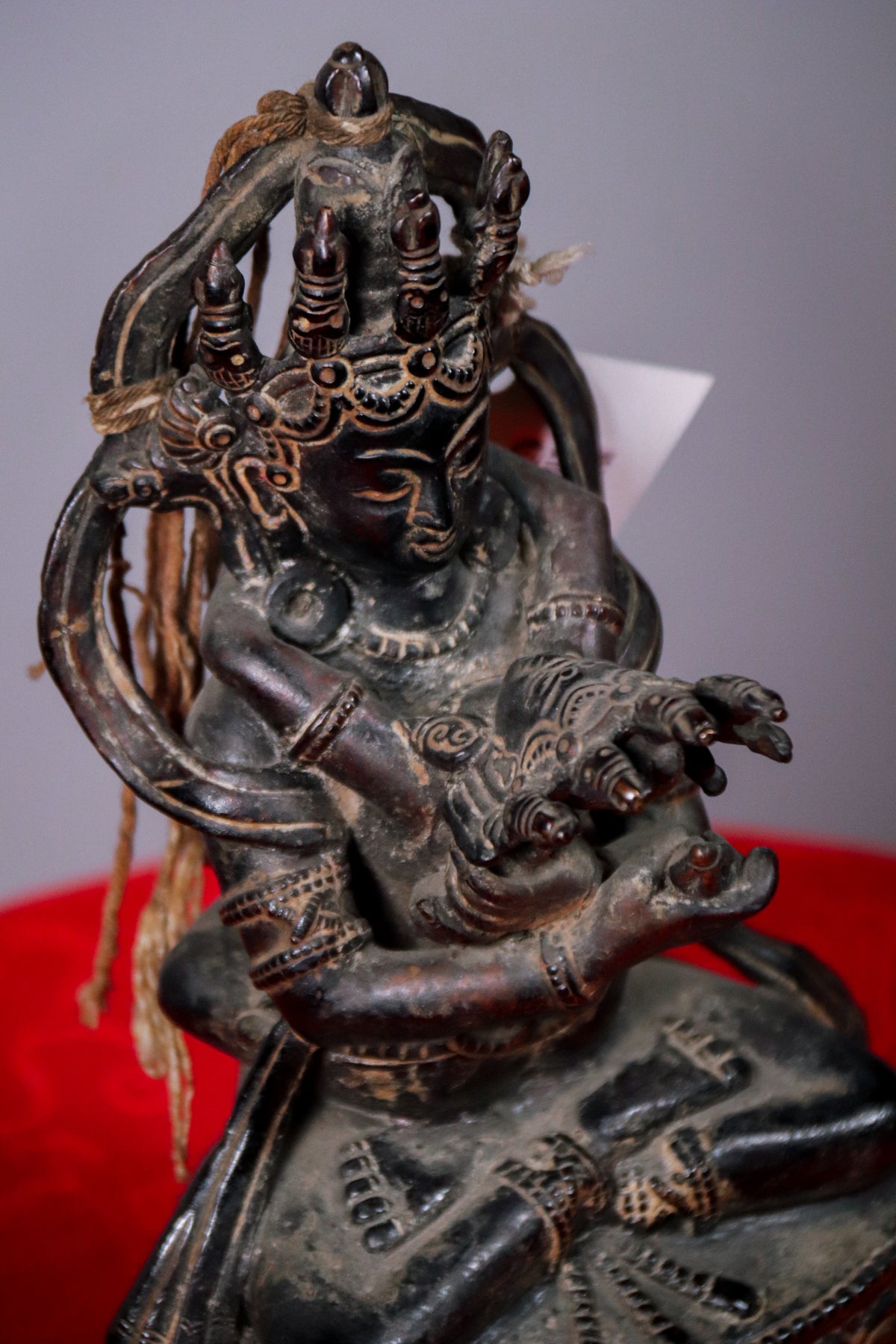 Handcrafted Copper Vajradhara with Consort Statue (23 cm)
