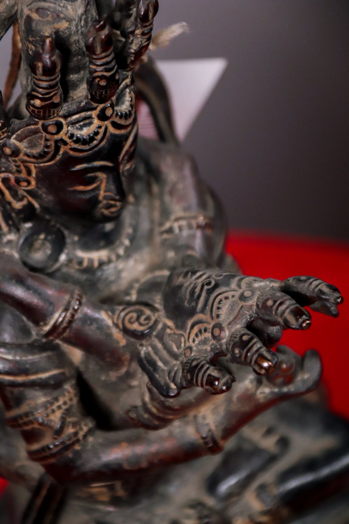 Handcrafted Copper Vajradhara with Consort Statue (23 cm)