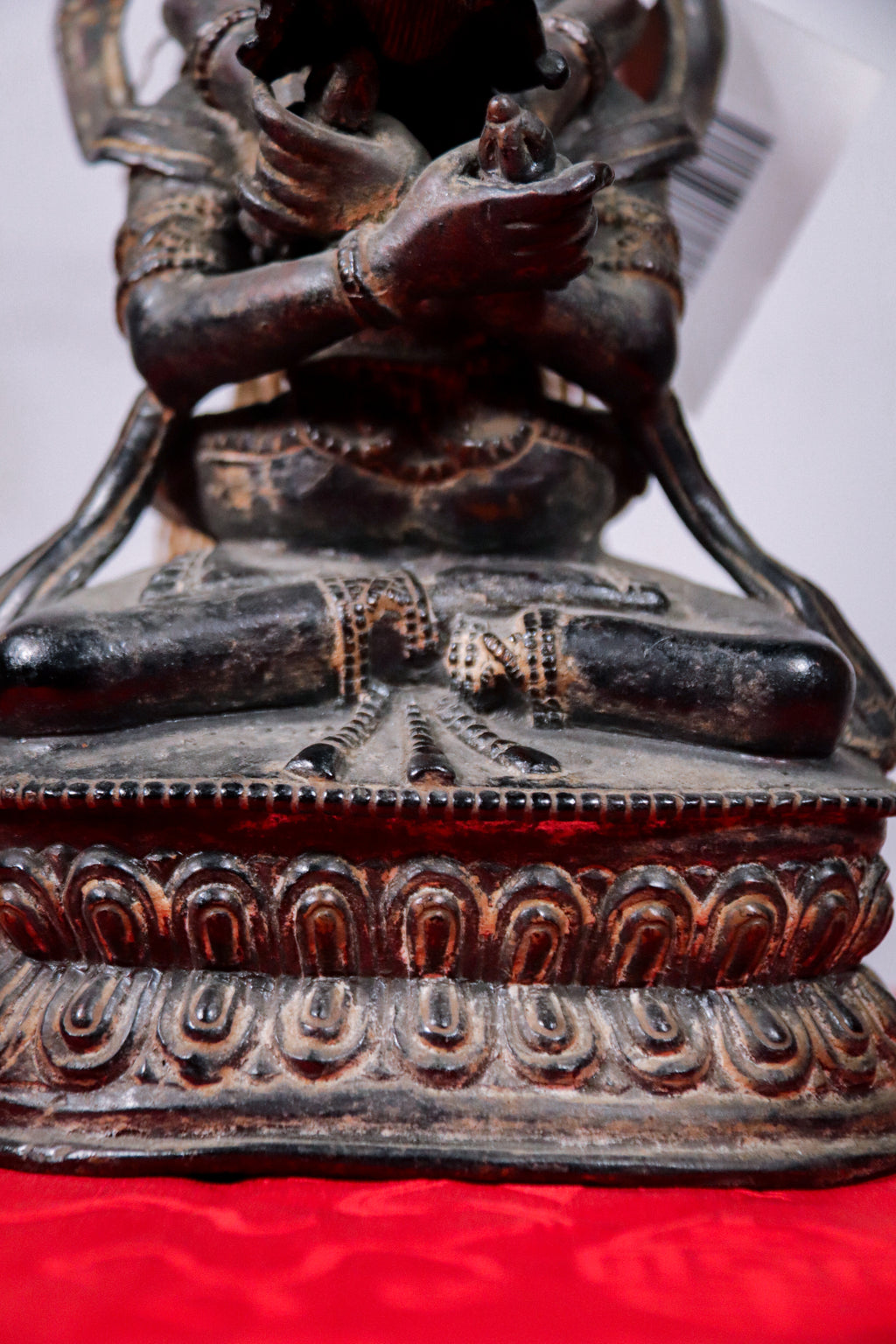 Handcrafted Copper Vajradhara with Consort Statue (23 cm)