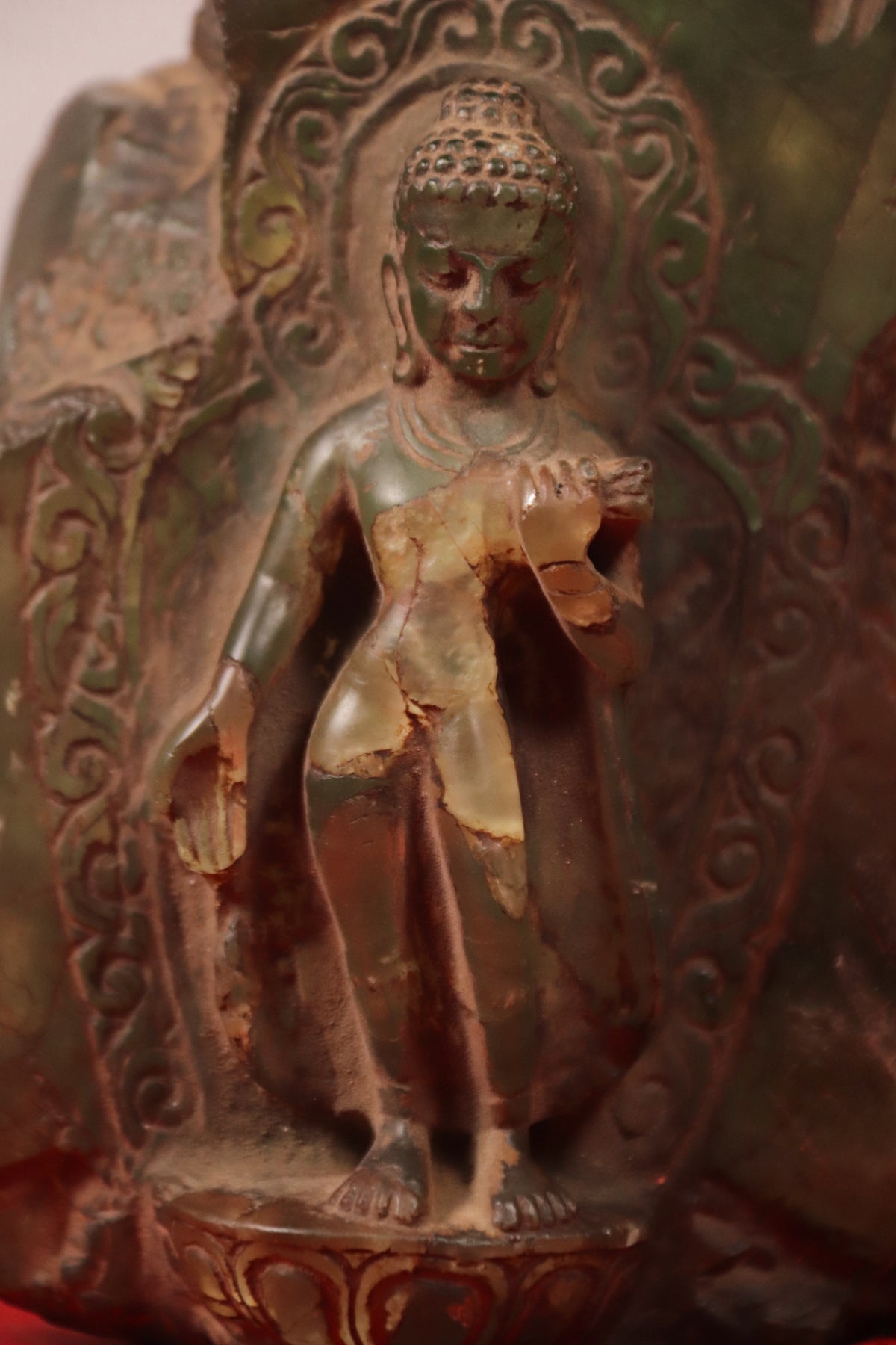 Lokeshwor (Chenrezig) Black Stone Statue for Compassion and Healing