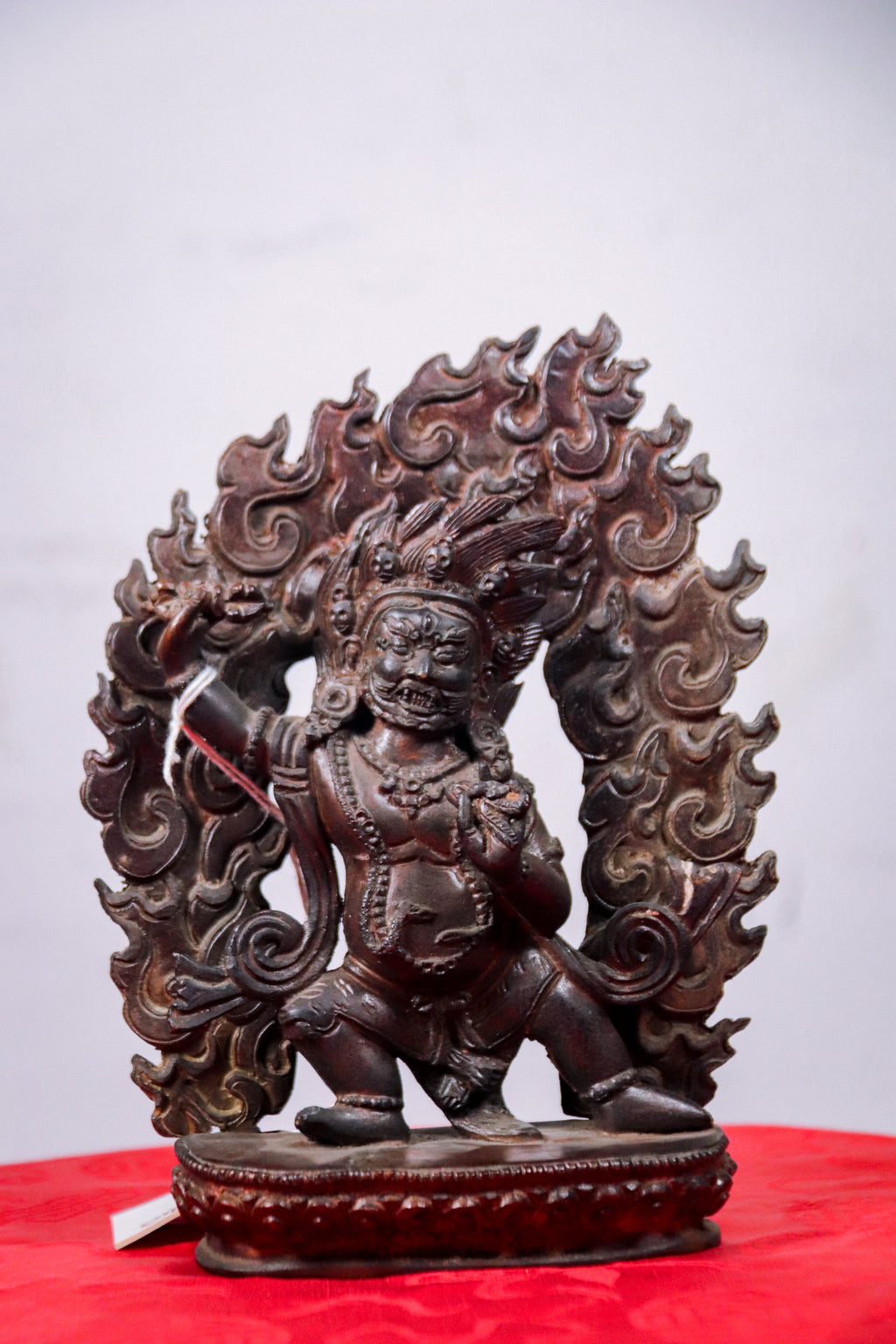 Vajrapani Dark Copper Statue (18 cm)