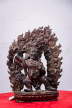 Vajrapani Dark Copper Statue (18 cm)