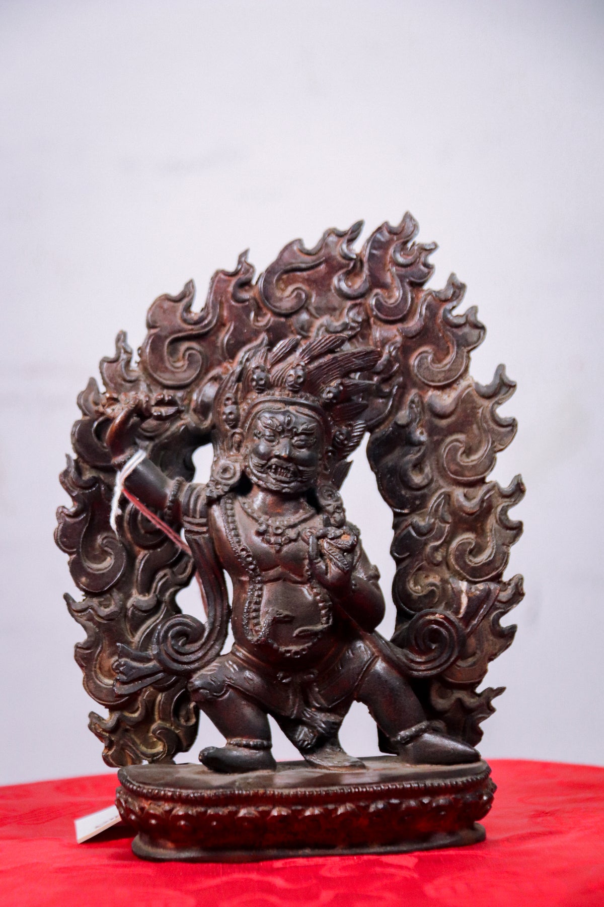 Vajrapani Dark Copper Statue (18 cm)