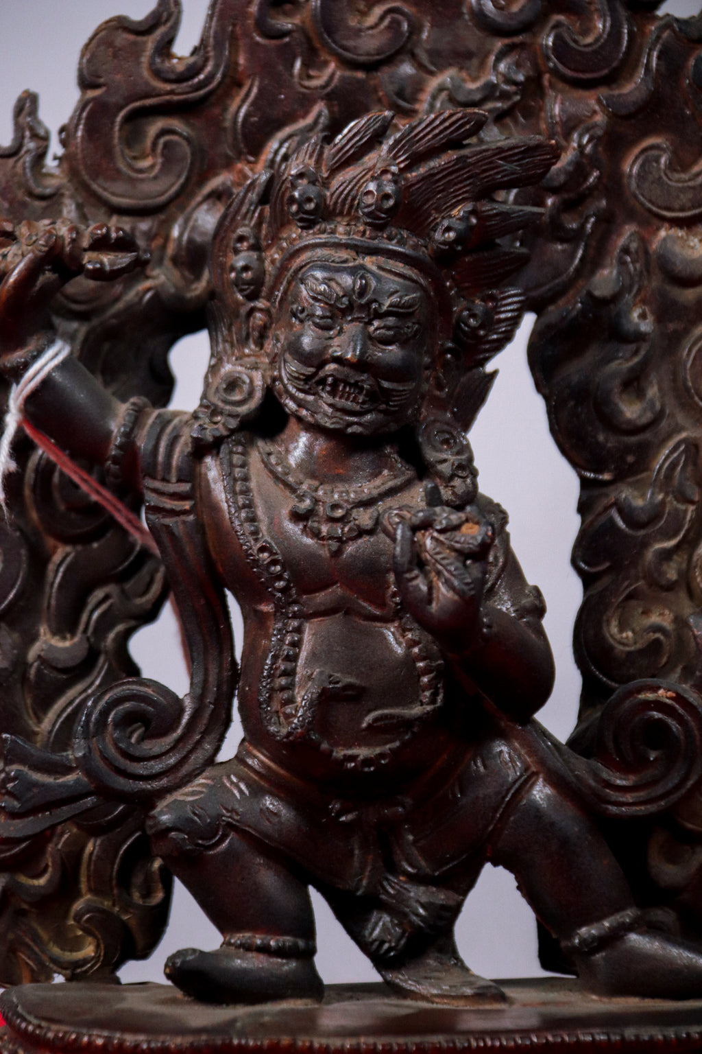 Vajrapani Dark Copper Statue (18 cm)