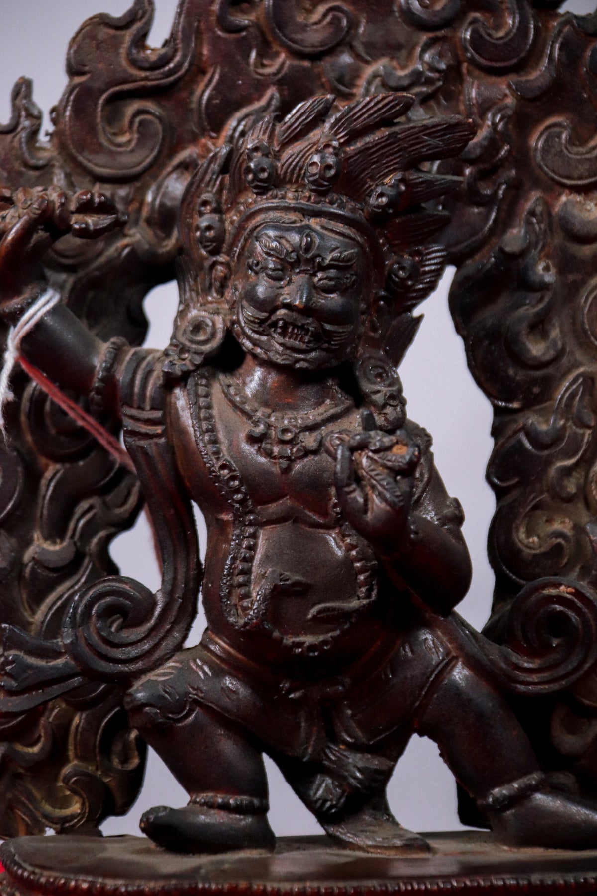 Vajrapani Dark Copper Statue (18 cm)