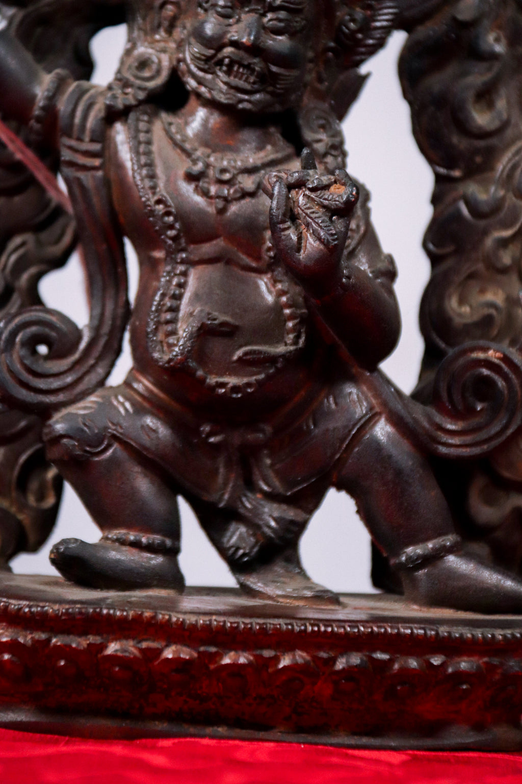Vajrapani Dark Copper Statue (18 cm)