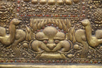 Handcrafted Vajrapani Metal Repoussé Protection Scroll (75x65 cm)