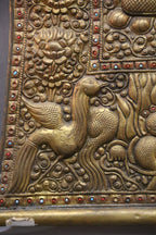 Handcrafted Vajrapani Metal Repoussé Protection Scroll (75x65 cm)