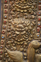 Handcrafted Vajrapani Metal Repoussé Protection Scroll (75x65 cm)