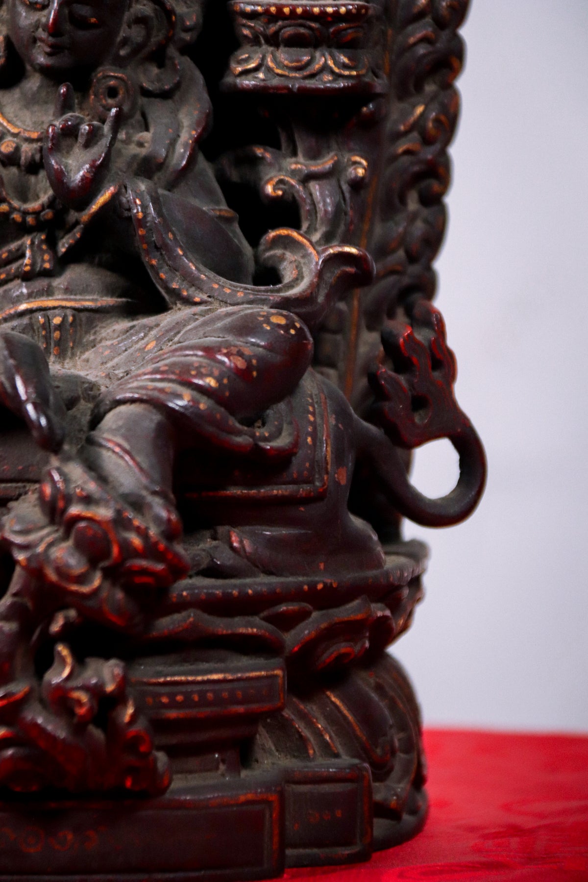 Wooden Multi Deity Manjushri Statue (26 cm)