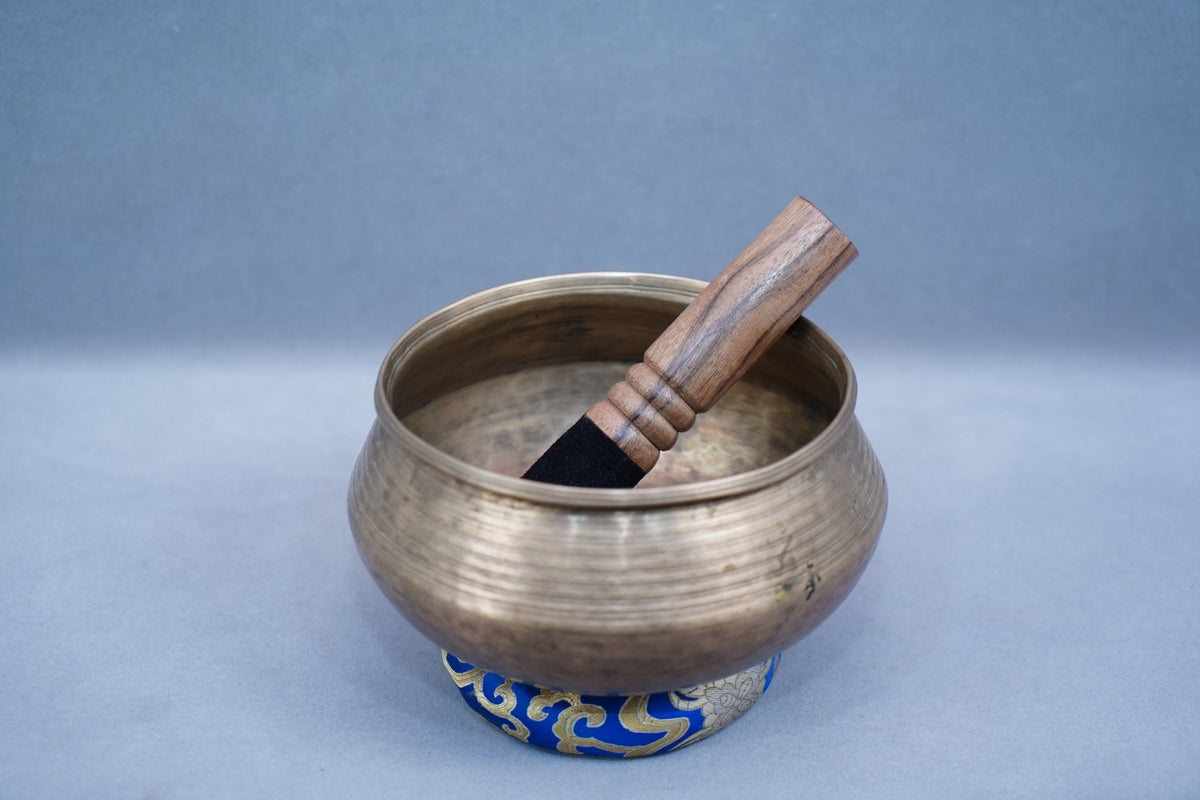 SB-00838Bodhgaya Monk Bowl Note D Ultabati Singing Bowl