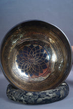 SB-00710Jambati Sri Yantra "D" Singing Bowl – Hand-Hammered Bronze
