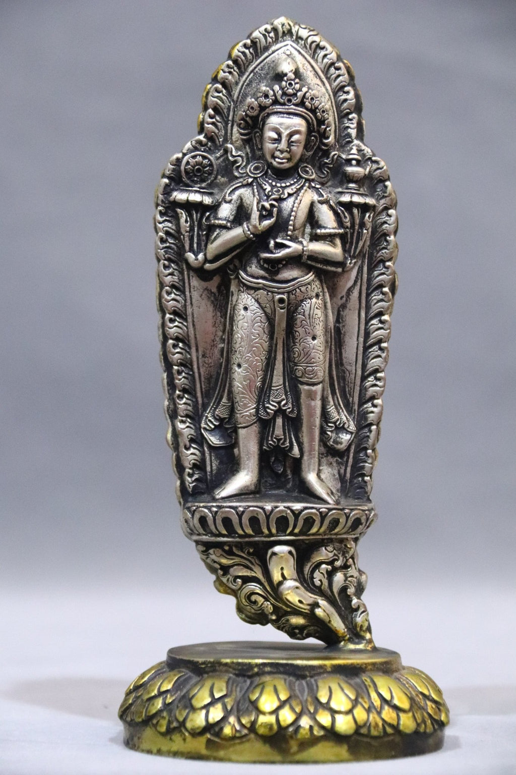 ST-00123Lokeshwor Handcrafted Double-Sided Statue (18 cm)
