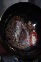 SB-02743Shakyamuni Buddha Silver Carved Jambati Singing Bowl A Note