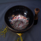 SB-02743Shakyamuni Buddha Silver Carved Jambati Singing Bowl A Note