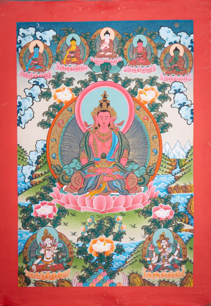 Amitayus Thangka (The Buddha of Infinite Life)
