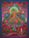 Ksitigarbha Thangka – Five-Deity Assembly