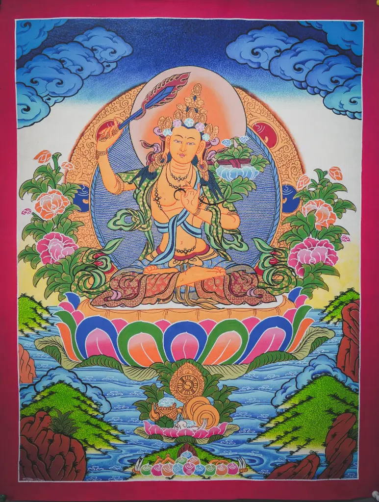 Manjushri Thangka – Menri Terrestrial Landscape