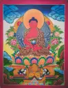 Amitabha Buddha Thangka – Menri Style – Radiant Light of Boundless Peace