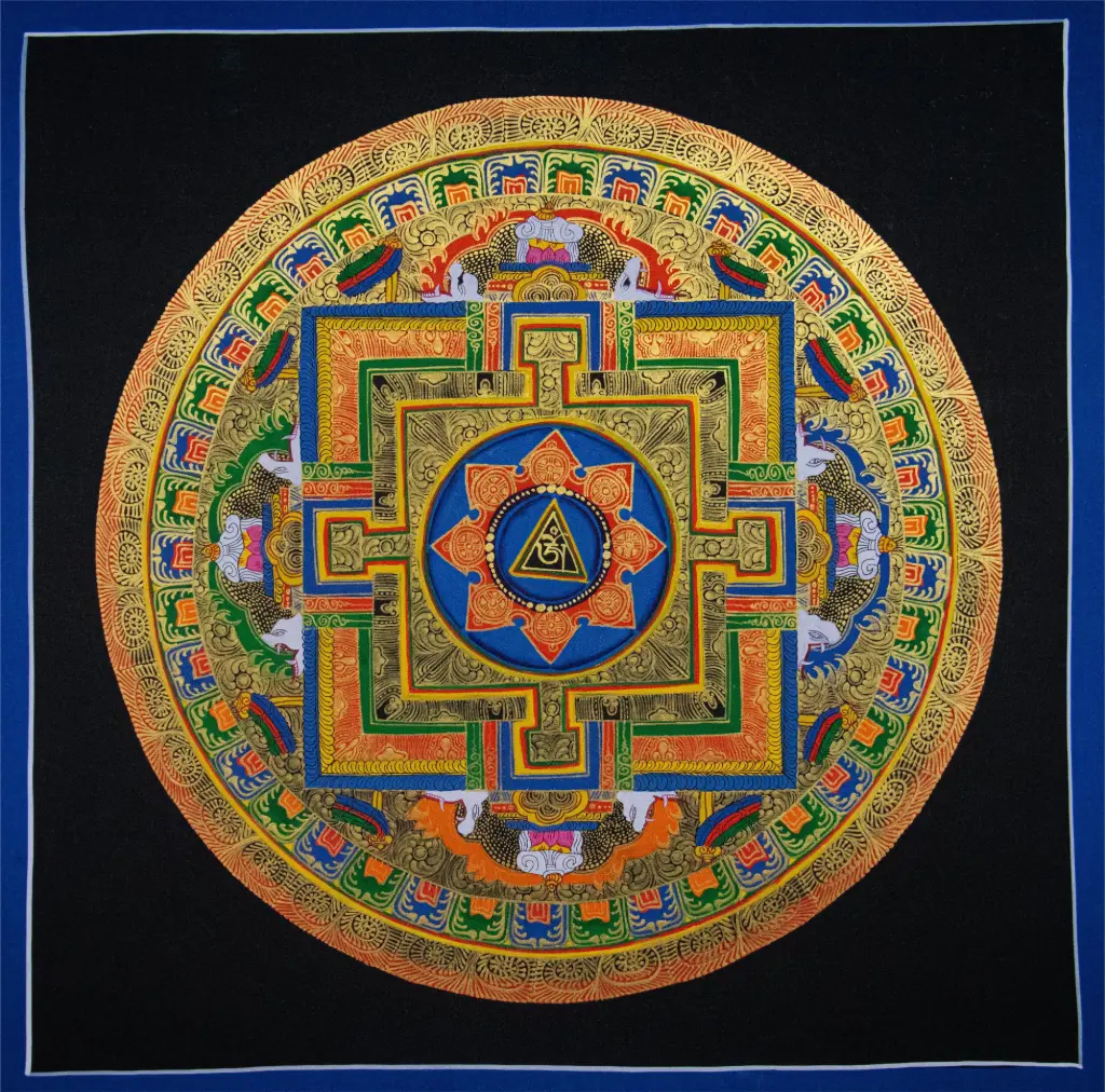 Nagthang Om Palace Mandala Thangka