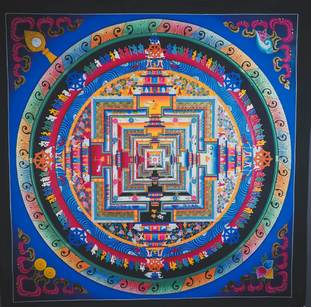 Kalachakra Mandala Thangka – The Sacred Wheel of Time